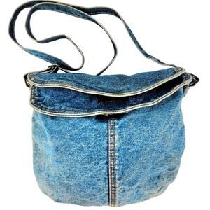 Shane Vintage Blue Denim Crossbody Bag Casual Everyday Style